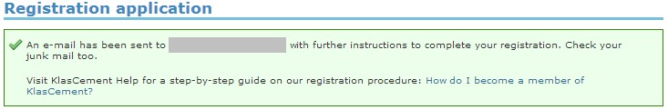registration application