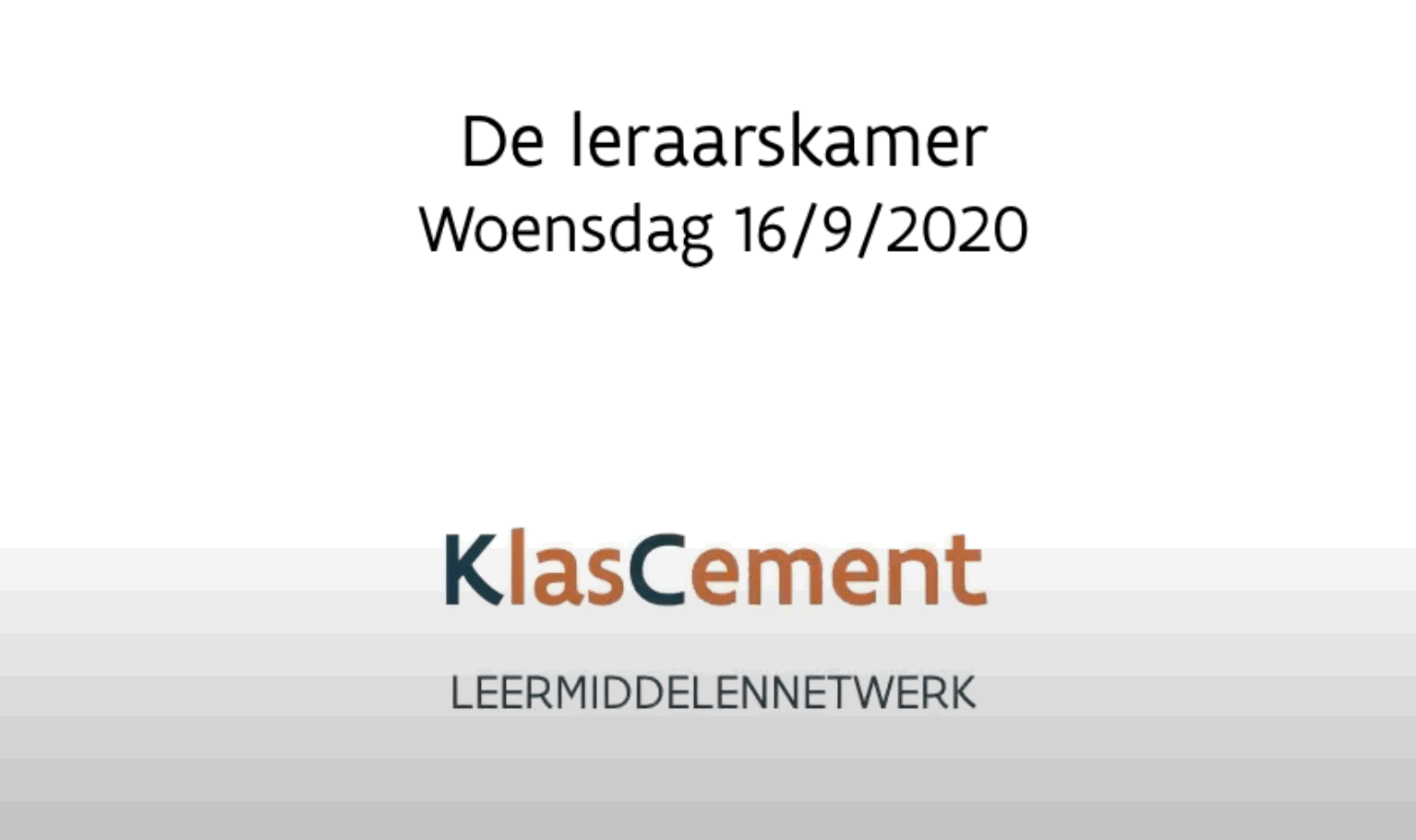 KlasCement: Help Elkaar In De Leraarskamer - Hulp Bij KlasCement